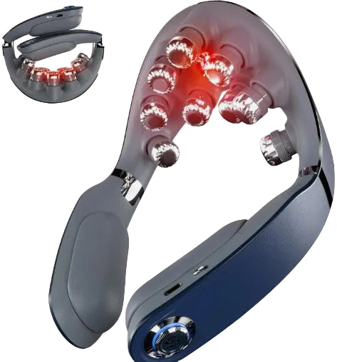 Neck Massager with Heat Foldable Cordless Deep Tissue Vibration