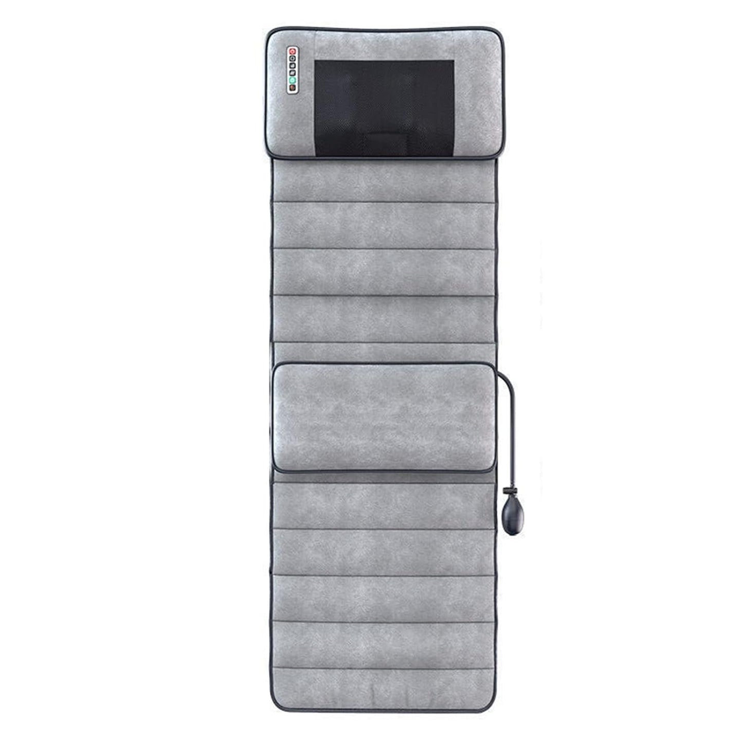 Electric Massage Mat Pad for Bed with Rotating Shiatsu Grey
