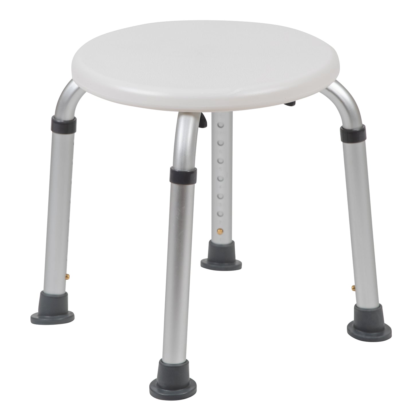 Hercules Series 300 Lb. Capacity, Adjustable White Bath and Shower Stool