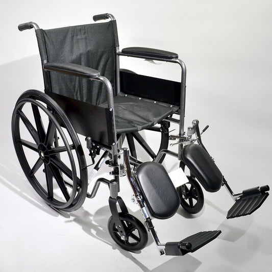Alex Orthopedic 18" Wheelchair Fixed Arm/Elevated Leg Rest