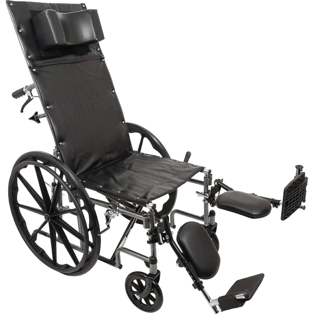 Carex PROBASICS RECLINING WHEELCHAIR WITH REMOVABLE ARMS AND ELEVATING LEGRESTS