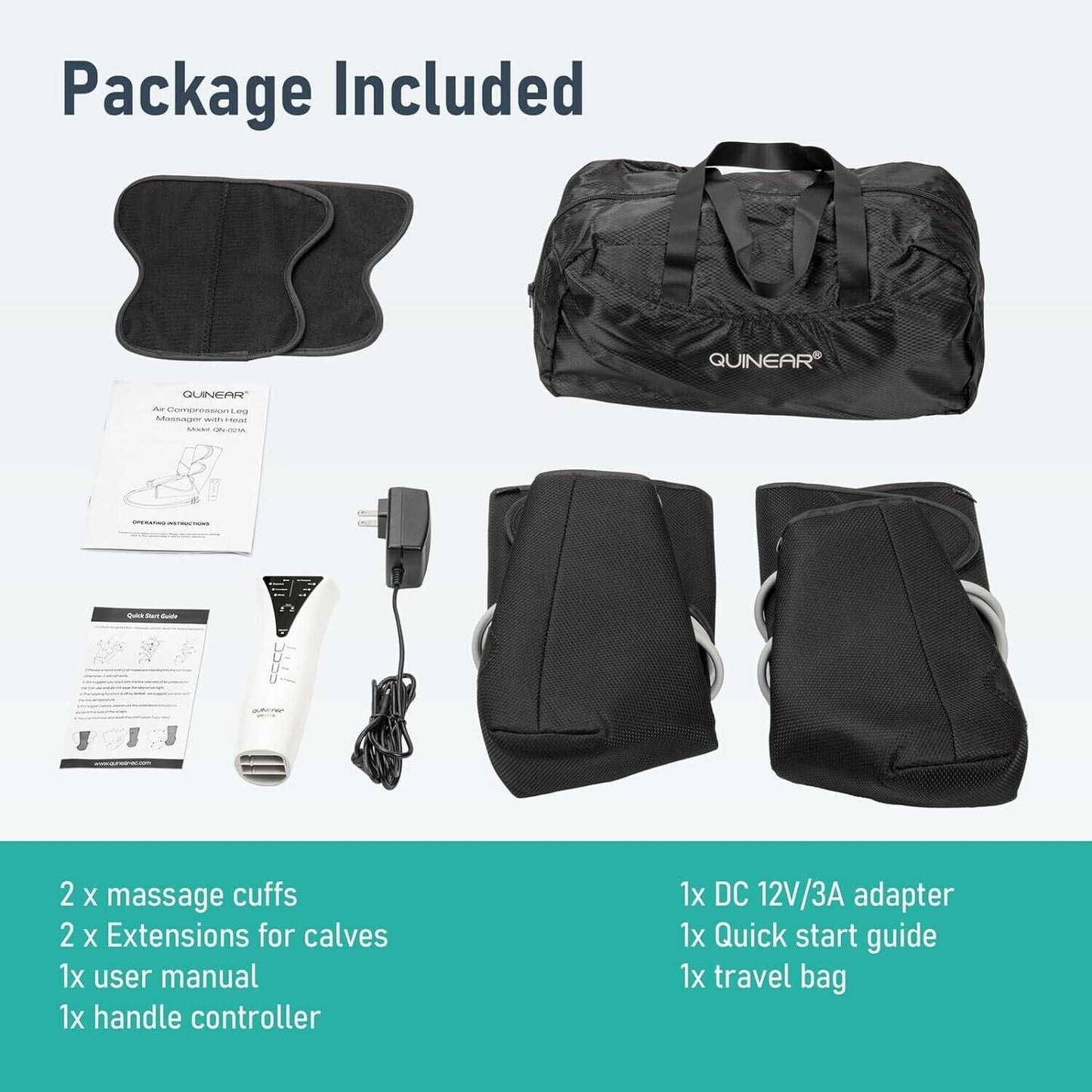 Leg Massager with Heat Air Compression Massage for Foot and Calf