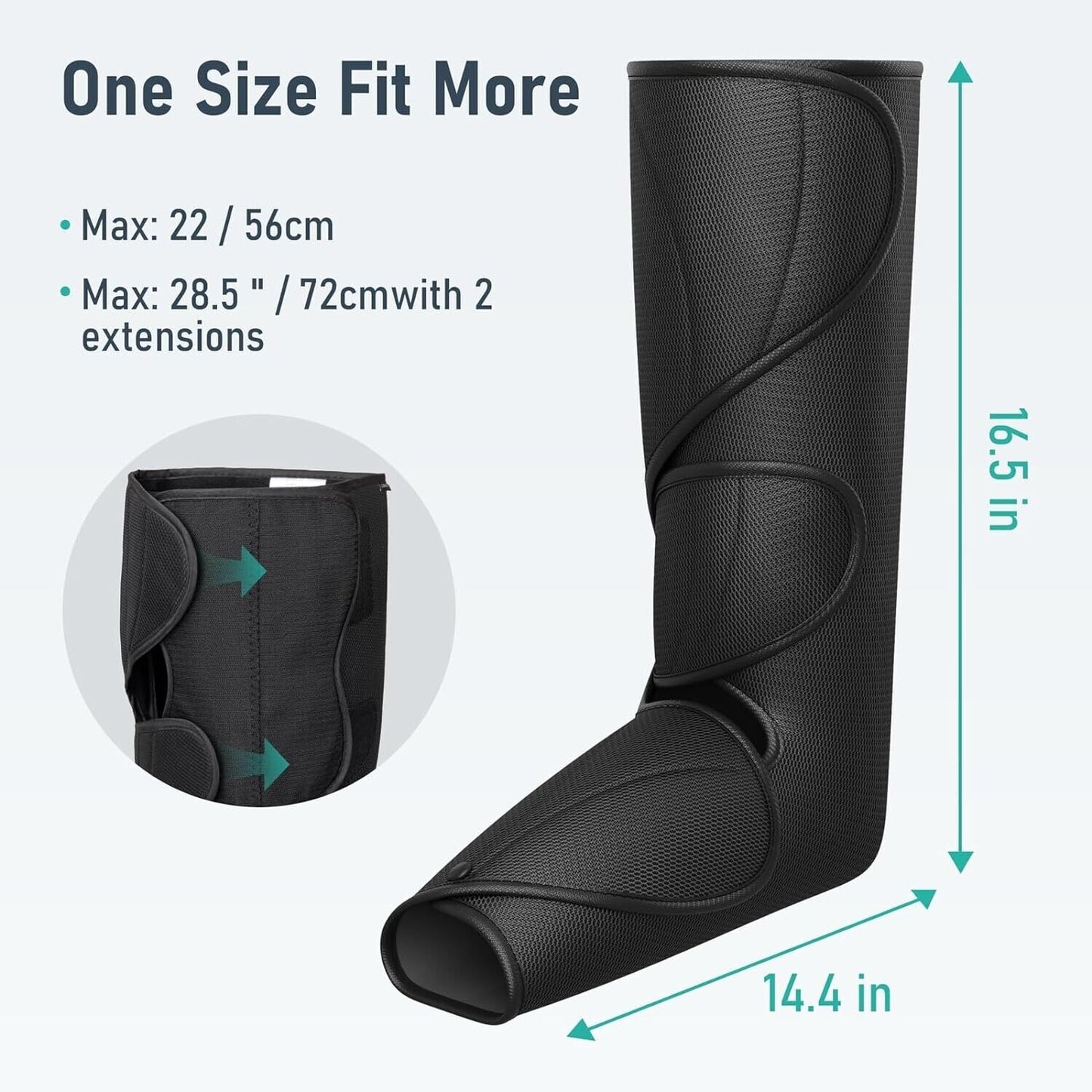Leg Massager with Heat Air Compression Massage for Foot and Calf