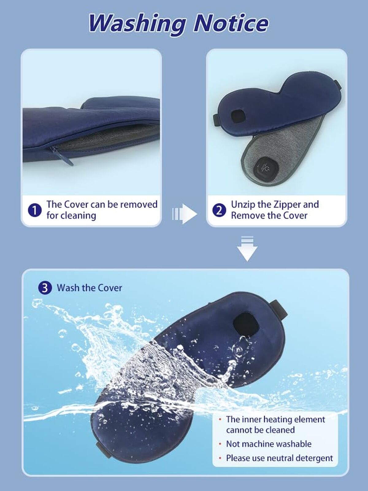 Handmade Heated Eye Mask for Dry Eyes - Dry Eye Relief Warm Compress for Eyes