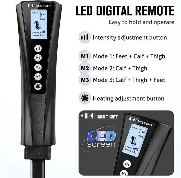 Black Corded Electric Foot And Leg Massager