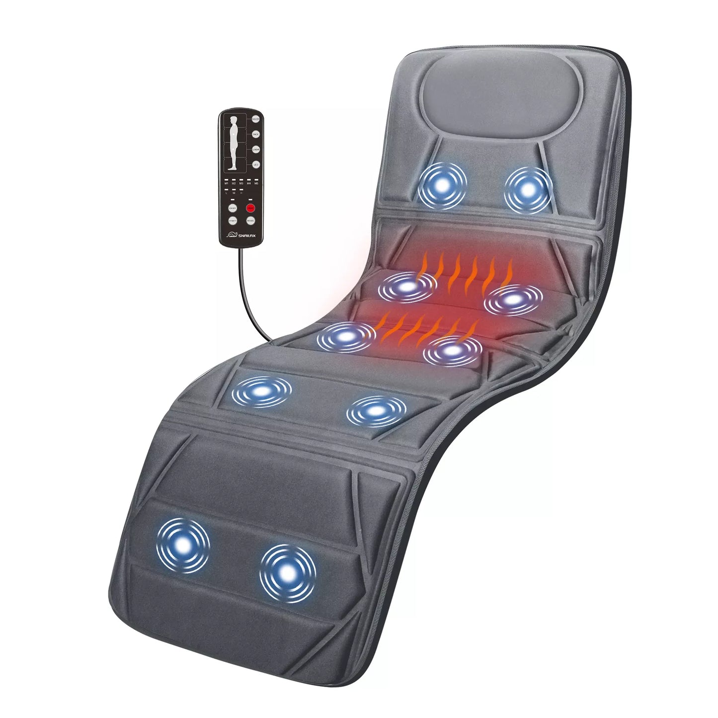 Snailax Electric Massage Mat for Full Body Heating Pad Massager