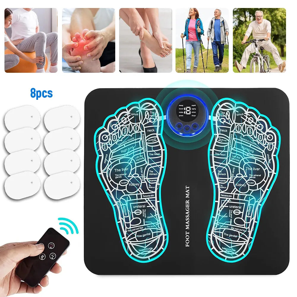 EMS Foot Massager Neuropathy Feet for Circulation and Pain Relief