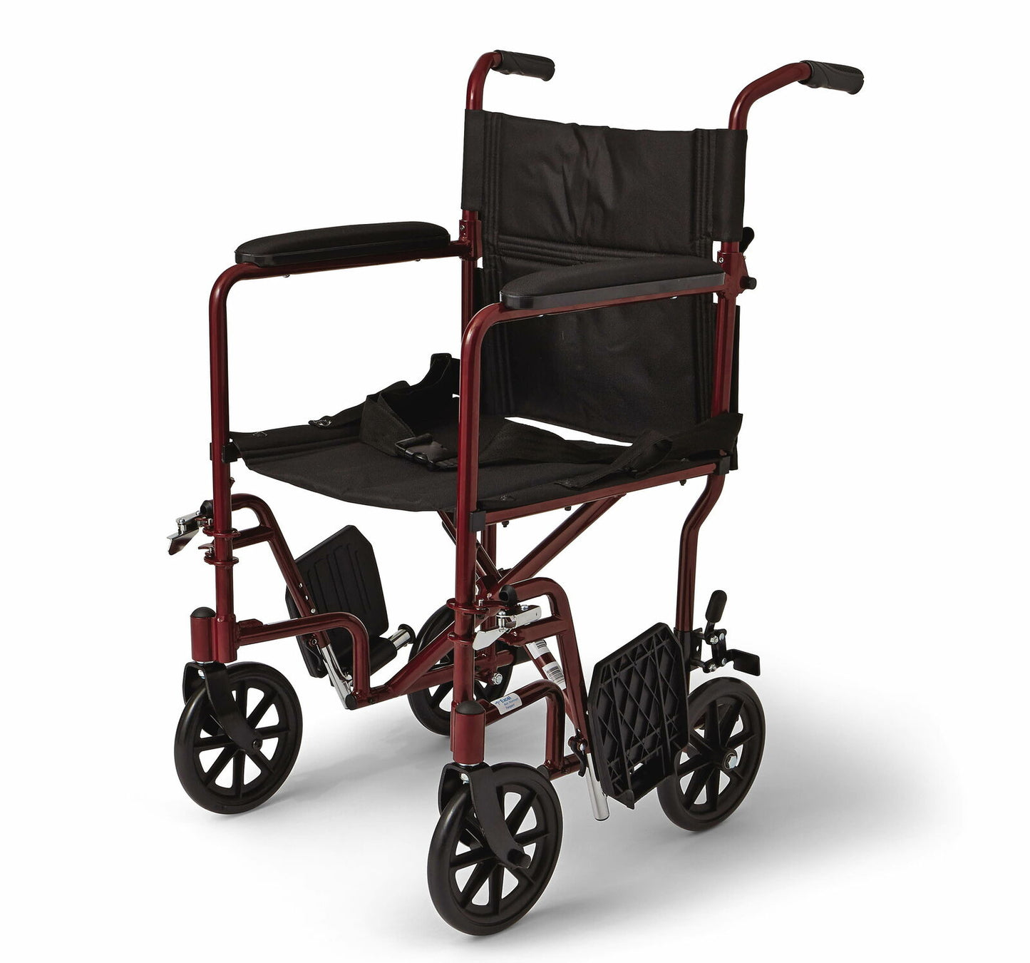 Lightweight transport wheelchair-Lightweight with Handbrakes and 12-Inch Wheels