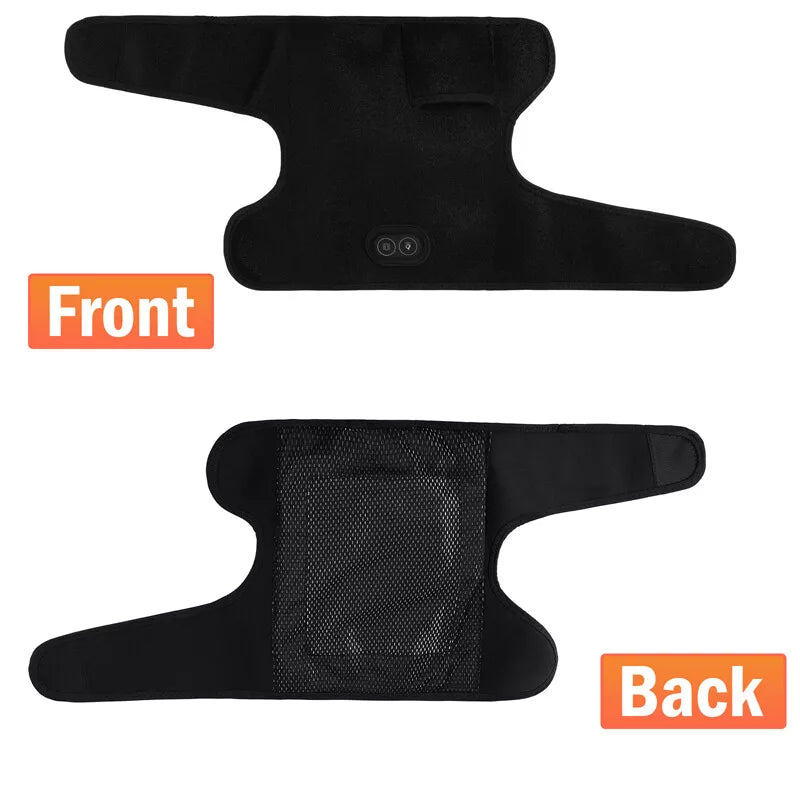 Electric Heating Vibration Knee Joint Pad Wrap Brace Massage Therapy Massager