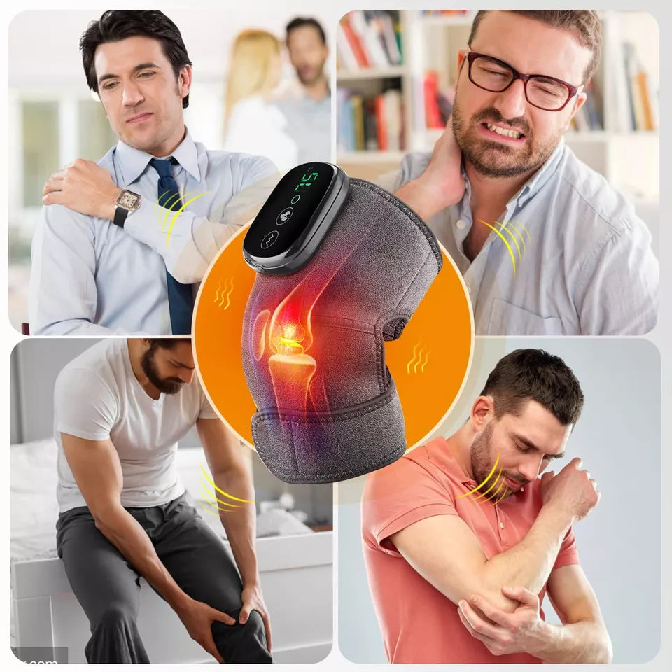 Knee Massager Electric Heating Joint Vibration Pain Relief