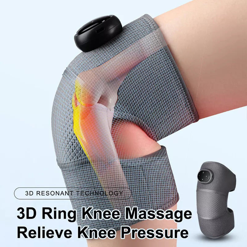 3in1 Heat Knee Massage Electric Pain Relief Vibration Massager-2pack