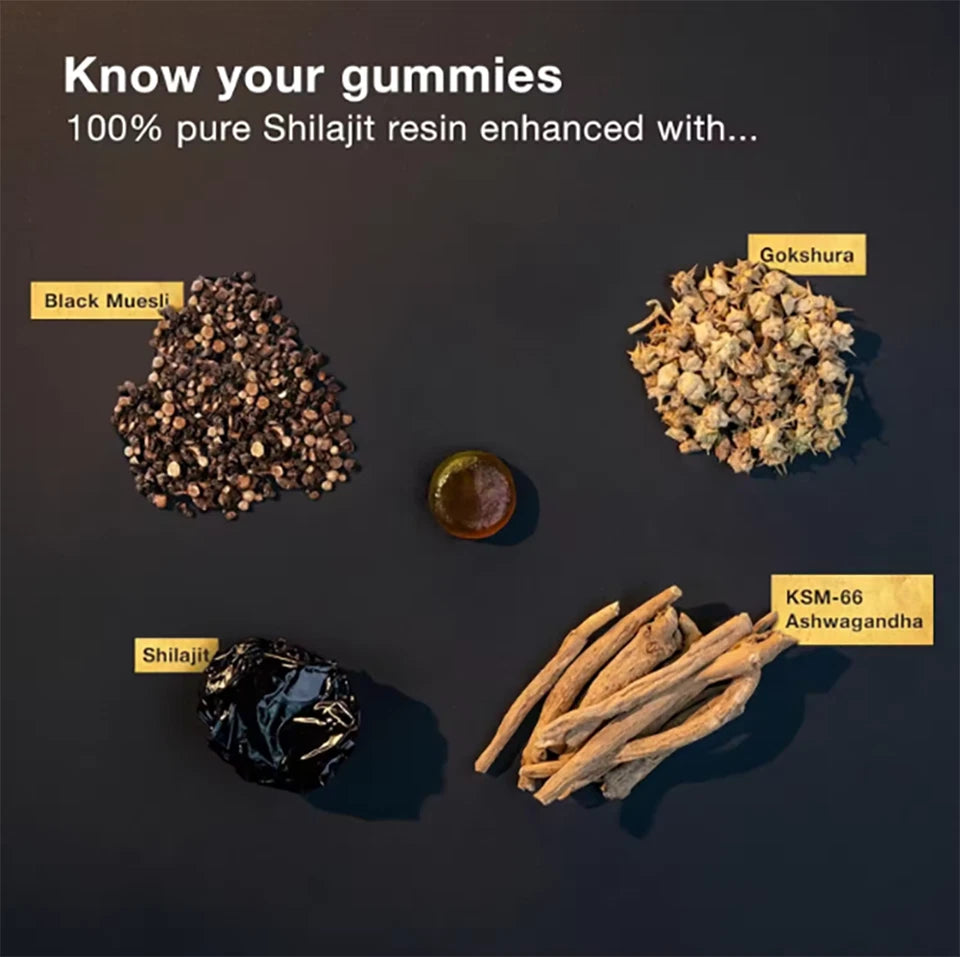 Himalayan Shilajit GOLD Gummies, Organic Extremely Potent 3000 mg Fulvic Acid