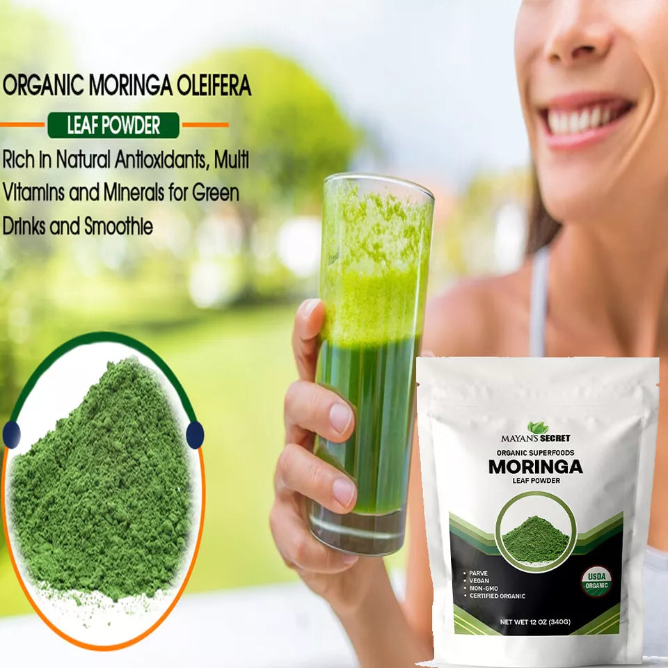 Mayan's Secret - Pure Moringa Powder Organic Rosabella 12oz