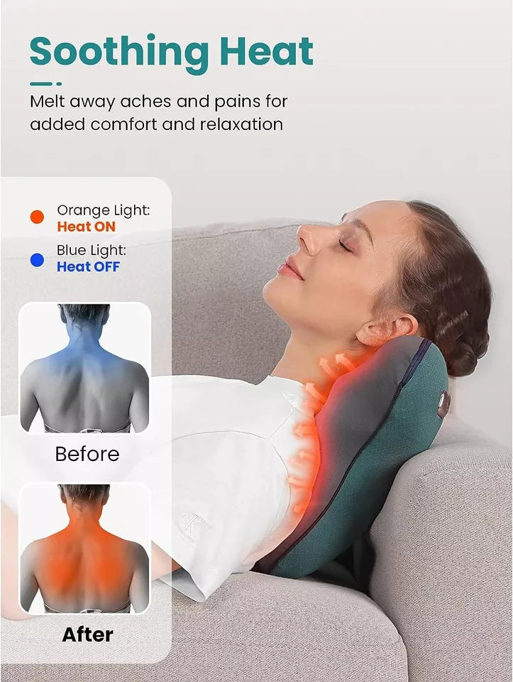 Shiatsu Shoulder Neck and Back Massager Pillow