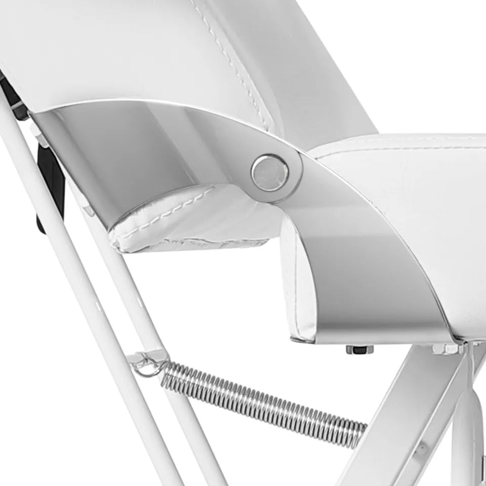 White Massage Table Facial Bed Tattoo Spa Beauty Chair Pedicure Split Leg w/Tray