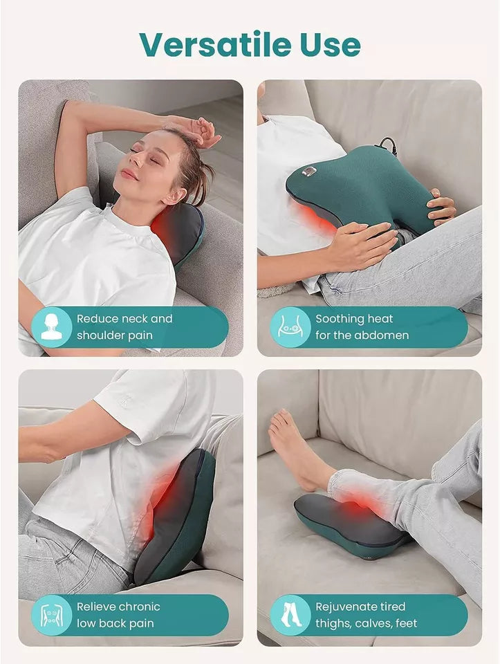 Shiatsu Shoulder Neck and Back Massager Pillow