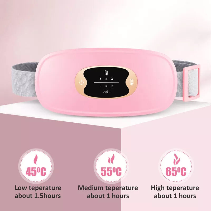 Menstrual Massage Heating Belt For Period Pain Cramps Relief Pad