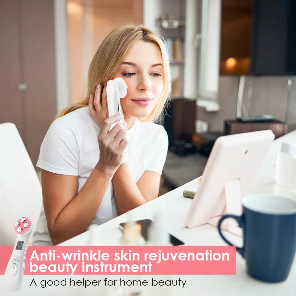 Facial Radio Frequency LED Photon Face Lifting Beauty Device