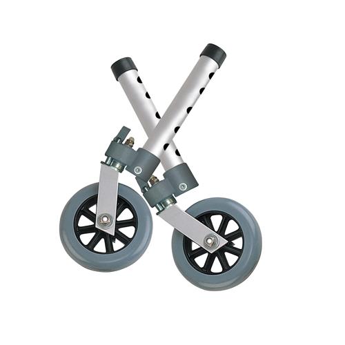 Drive Medical Swivel Lock Walker Wheels, 5"