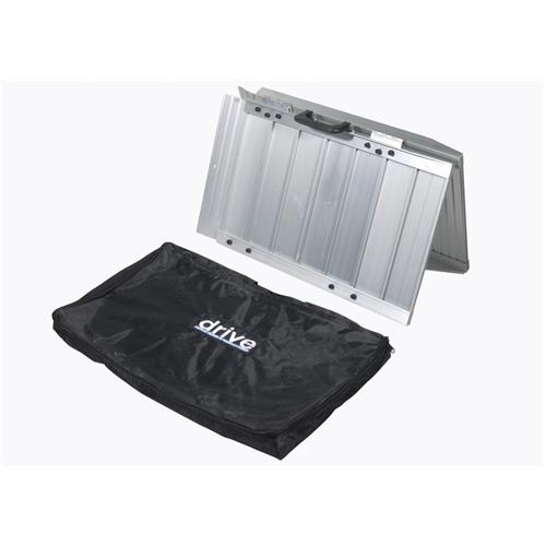 Drive Medical Single Fold Portable Wheelchair Scooter Ramp with Carry Handle and Travel Bag, 2 Feet Long - 1 ea