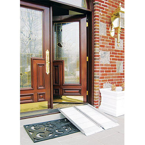 Drive Medical Single Fold Portable Wheelchair Scooter Ramp with Carry Handle and Travel Bag, 2 Feet Long - 1 ea