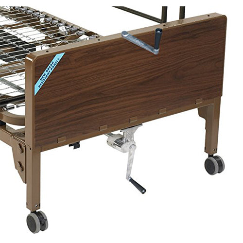Drive Medical Delta Ultra Light Semi Electric Bed with Full Rails and Innerspring Mattress - 1 ea