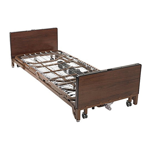 Drive Medical Delta Ultra Light Full Electric Low Bed with Full Rails - 1 ea