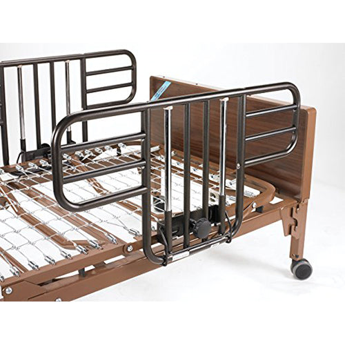 Drive Medical Delta Ultra Light Full Electric Low Bed with Half Rails - 1 ea