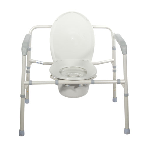 Drive Medical Heavy Duty Bariatric Folding Bedside Commode Seat - 1 ea