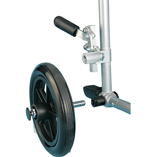 Drive Medical Flyweight Lightweight Transport Wheelchair with Removable Wheels, Red - 1 ea