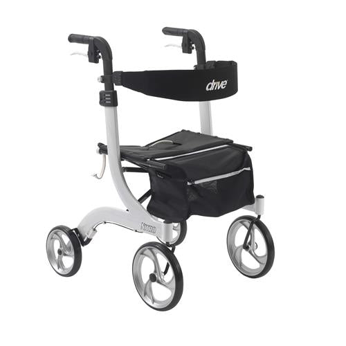 Drive Medical Nitro Euro Style Walker Rollator, White - 1 ea
