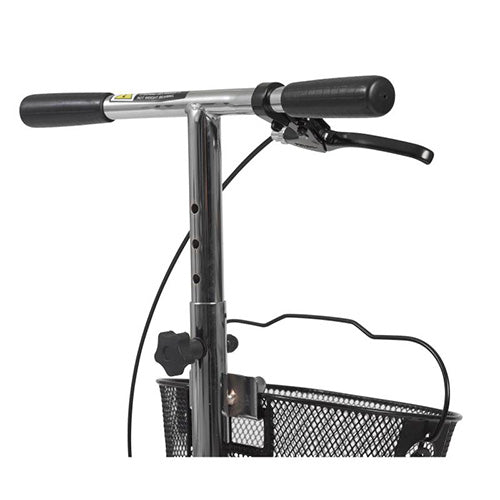 Drive Medical Dual Pad Steerable Knee Walker Knee Scooter with Basket, Alternative to Crutches