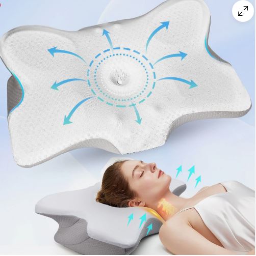 Cervical Pillow For Neck Pain Relief, Orthopedic Neck Support Pillow for Side