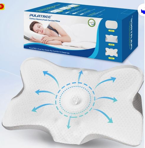 Cervical Pillow For Neck Pain Relief, Orthopedic Neck Support Pillow for Side
