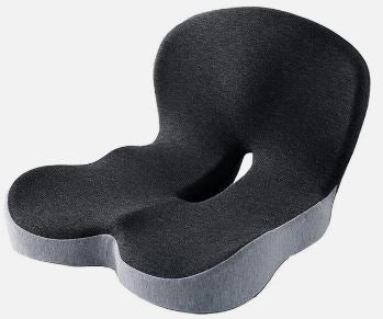 Memory Foam Seat Cushion w/Lumbar Support Pillow for Back & Sciatica Pain Relief