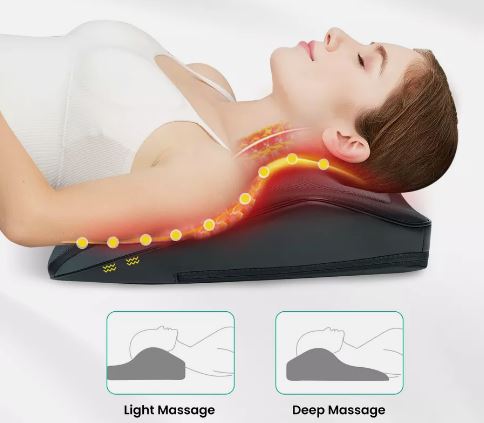 Neck Shoulder Massager with Heat for Neck Pain,Shiatsu Lower Back Massager, Gift