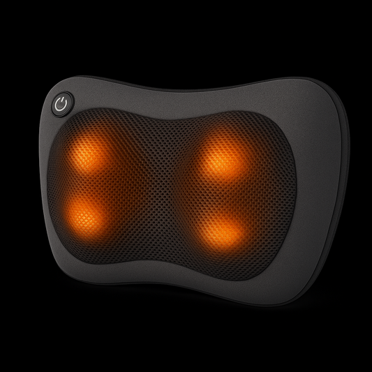 Shiatsu Shoulder, Neck &amp; Back Massager Pillow with Heat