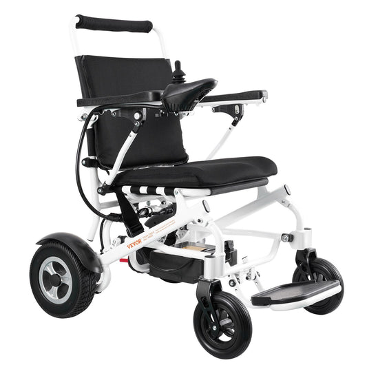 VEVOR Electric Wheelchair for Adults Seniors, 300 lbs Weight Capacity, 20 in Width Lightweight Foldable Motorized Power Wheelchairs, Long Range All Terrain Aluminum Alloy Chair