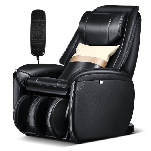 Soothe 26 - Full Body Zero Gravity Massage Chair with Pillow-Black - Color: Black