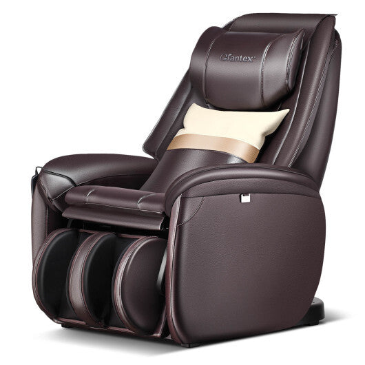 Soothe 26 - Full Body Zero Gravity Massage Chair with Pillow-Brown - Color: Brown