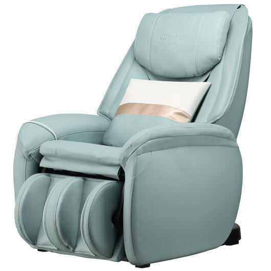 Soothe 26 - Full Body Zero Gravity Massage Chair with Pillow-Green - Color: Green