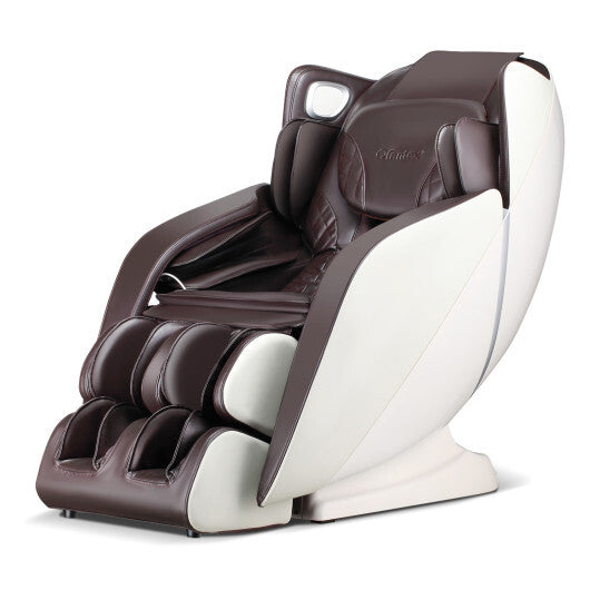 Provox 27-Comfort Full Body Massage Chair with SL Track Airbags Heating-Brown - Color: Brown