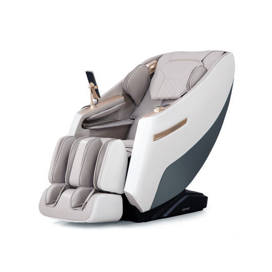 Relaxation 29-Full Body Massage Chair with Waist Heating & Airbag Massage-White - Color: White