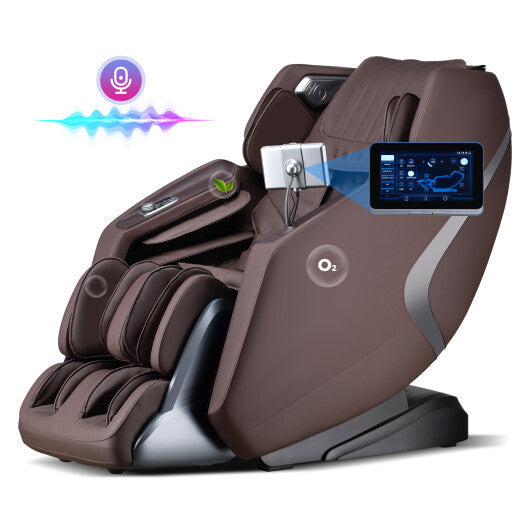 3D SL-Track Full Body Massage Chair with Zero-Gravity Design-Black