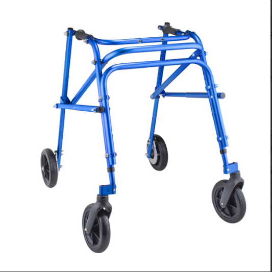 CircleSpecialty Klip 4W Walker, 8" Wheels, Med, Blue