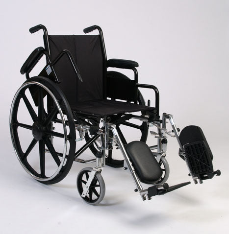 Alex Orthopedic 16" Lightweight Wheelchair with elevated leg rest support