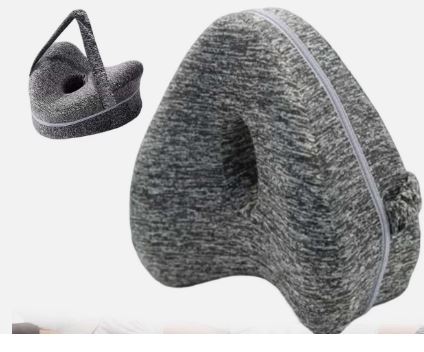 Memory Foam Knee Pillow for Side Sleepers Sciatica Hip Joint Back Pain Relief