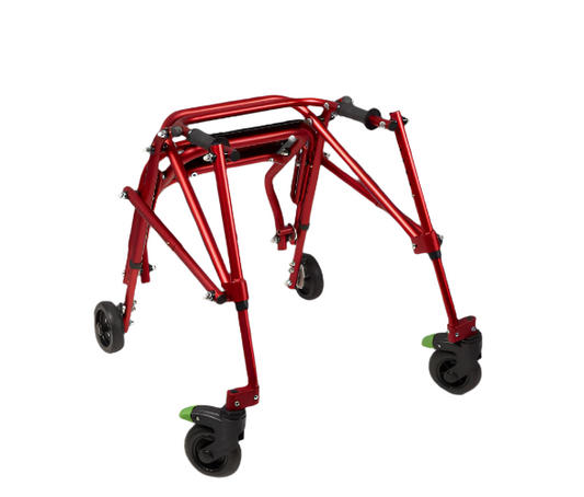 CircleSpecialty Klip 4W Walker W.Seat, Sm, Red