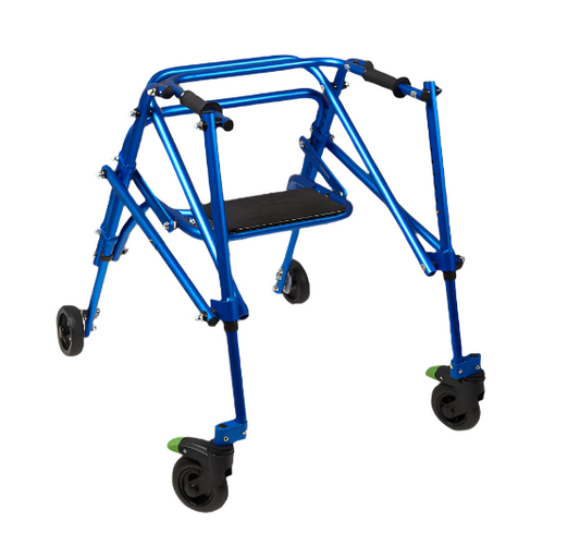 CircleSpecialty Klip 4W Walker W.Seat, Lg, Blue