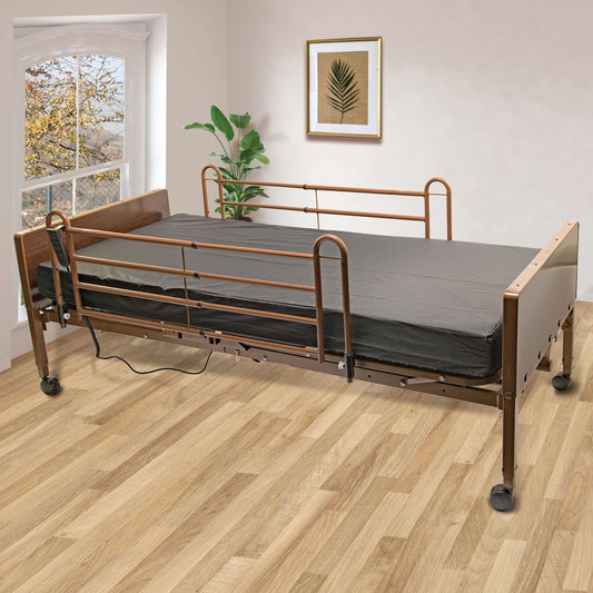 Full Electric Hospital Bed With Full Rails, 36"x80", Adjustable Height